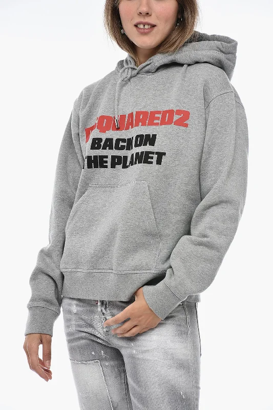 Dsquared2 Printed BACK ON THE PLANET Hoodie Sweatshirt