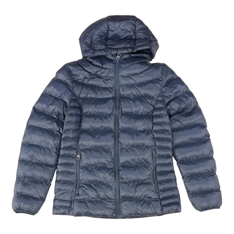 Navy Solid Puffer Jacket