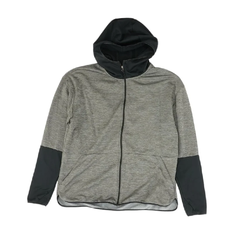 Gray Color Block Lightweight Jacket