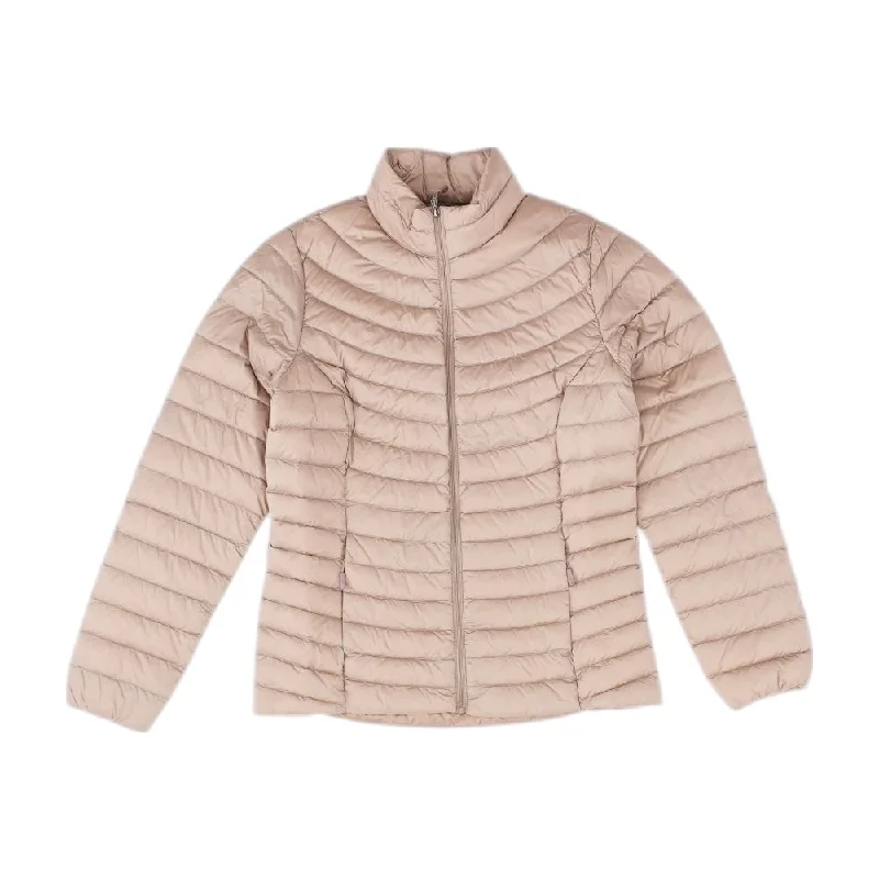 Mauve Solid Puffer Jacket