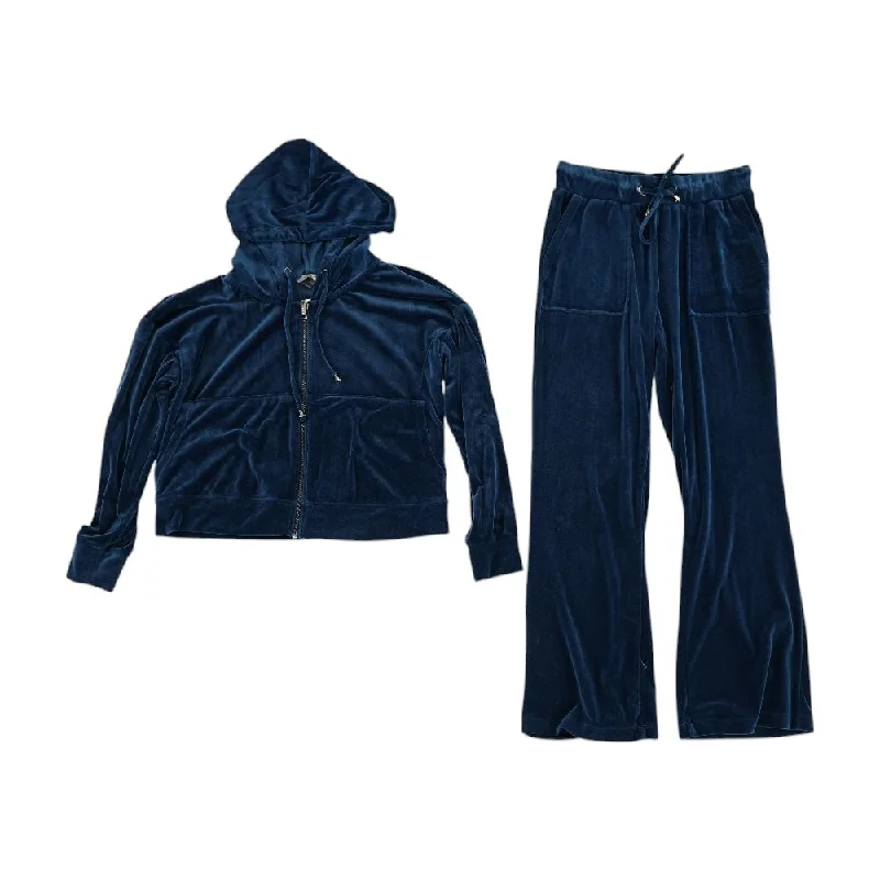 Navy Solid Lightweight Jacket and Joggers Set