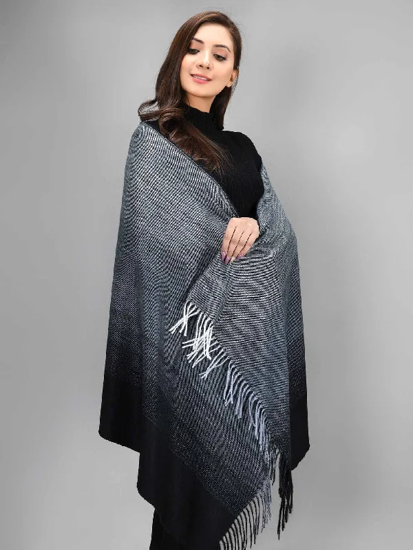 Shaded Shawl - Black