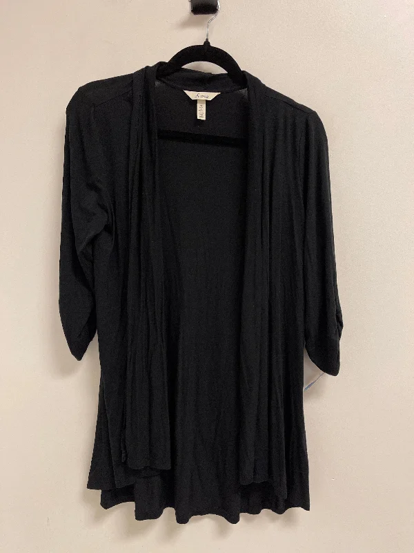 Sweater Cardigan By Soma In Black, Size: M