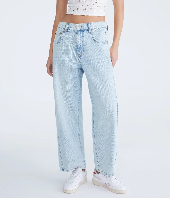 Aeropostale Mid-Rise Barrel Leg Jean