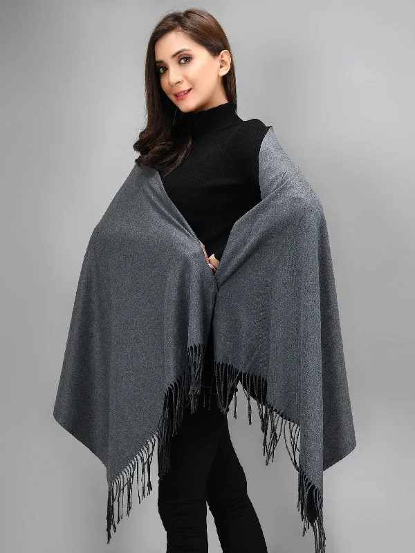 Two Toned Shawl - Black