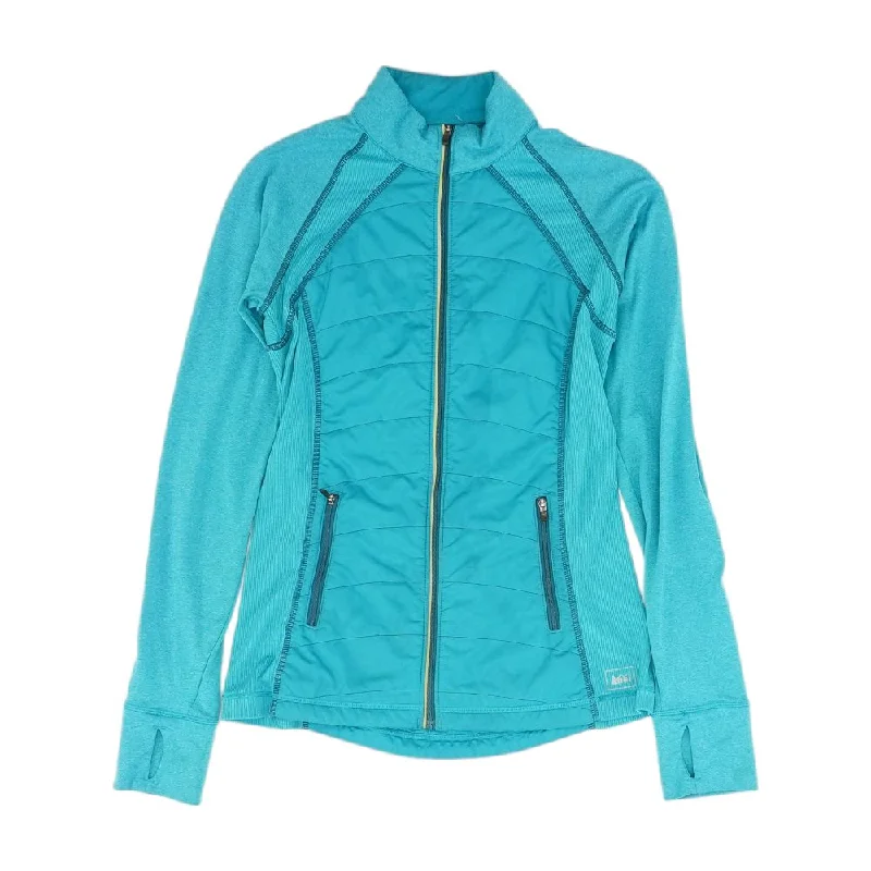 Blue Solid Active Jacket