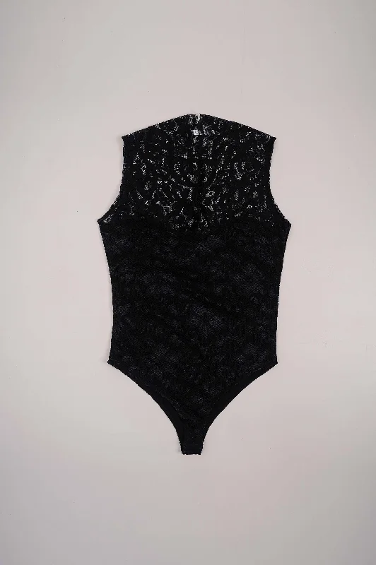 BLACK LACE BODYSUIT