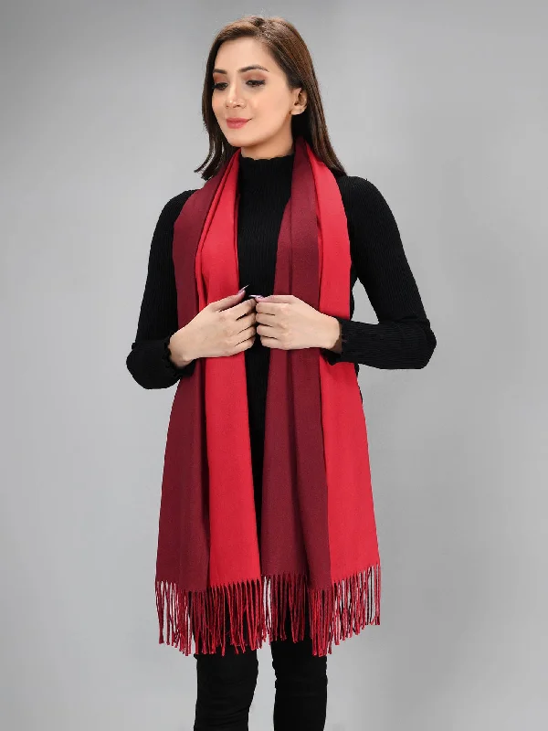 Two Toned Shawl - Red