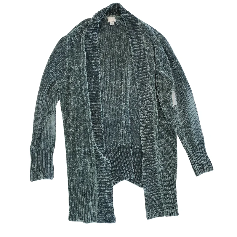 Sweater Cardigan By A New Day In Green, Size: M