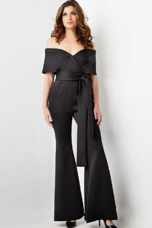 Jovani 09726 Long Formal High Waist Jumpsuit