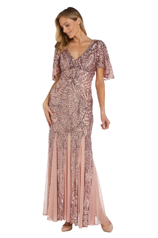 Nightway 22139 Long Mother of the Bride Sequin Formal Dress