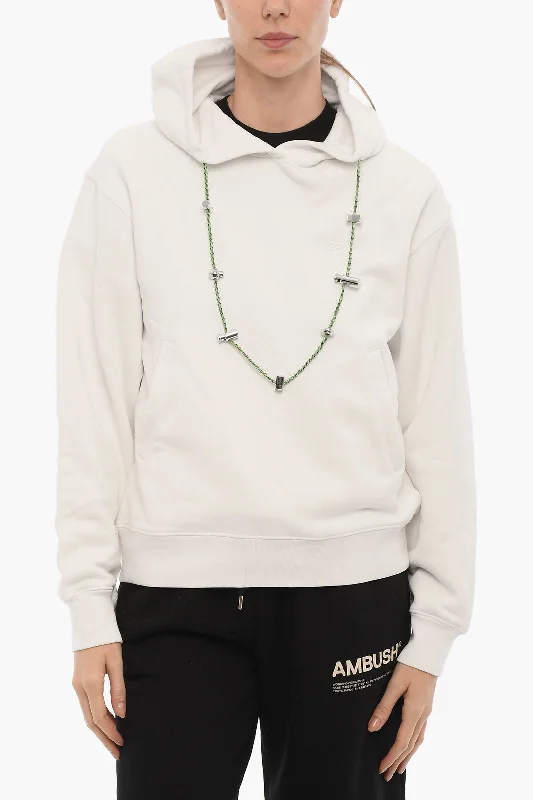 Ambush Solid Color STOPPERS Hoodie with Removable Chain