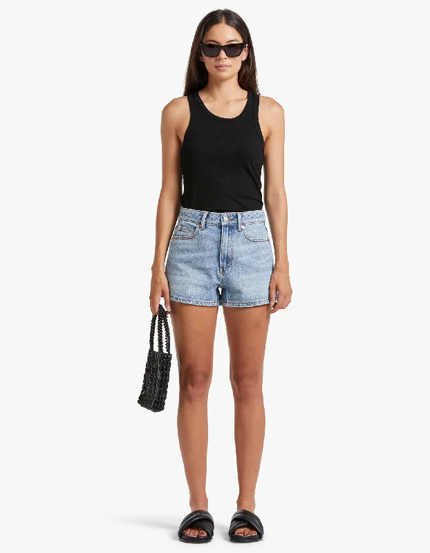 Shorty High Rise Short - Vintage Faded Indigo