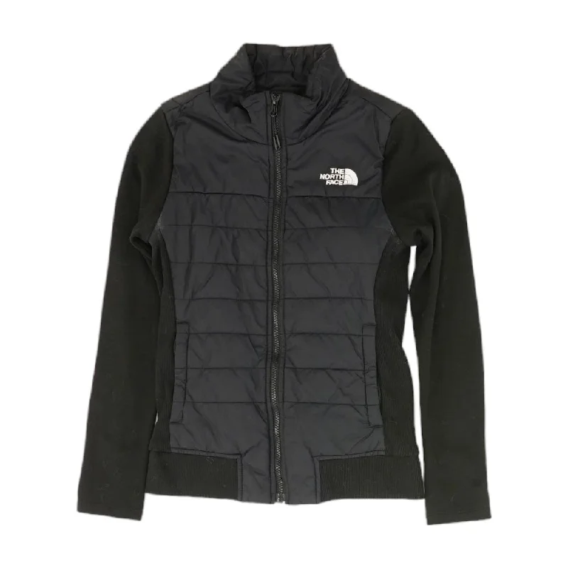 Black Solid Puffer Jacket