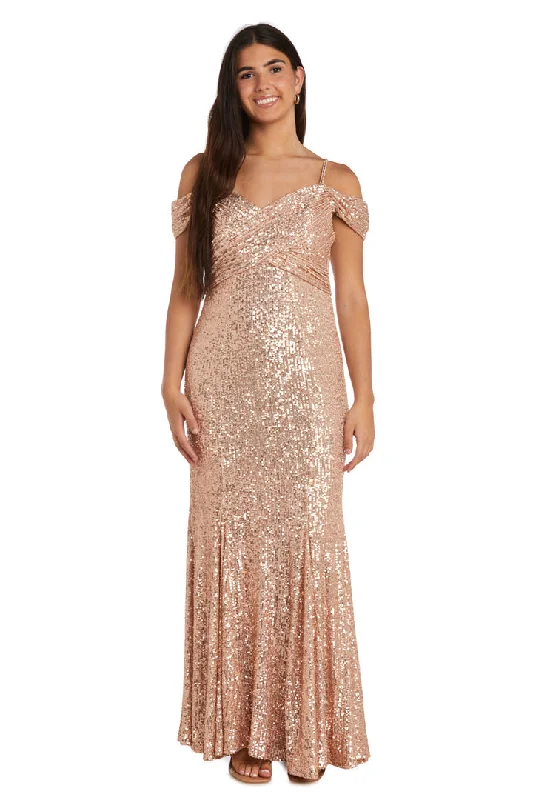 Nightway 22143 Long Formal Sequin Evening Dress