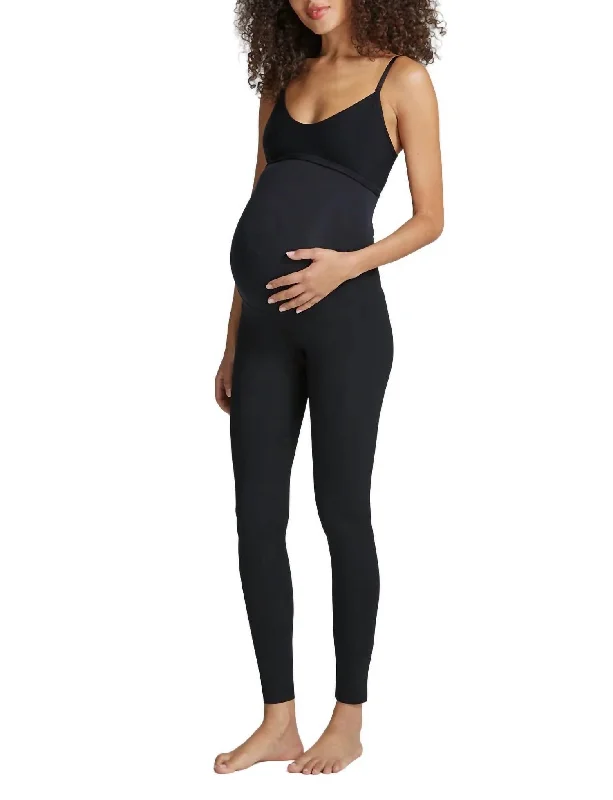 Butter Luxe Maternity Legging In Black