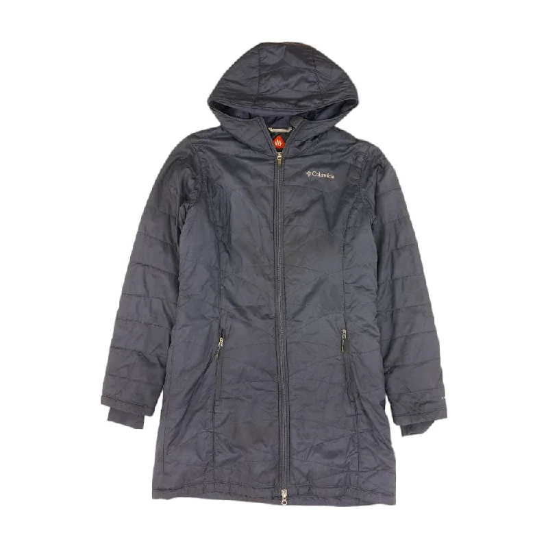 Navy Solid Puffer Coat