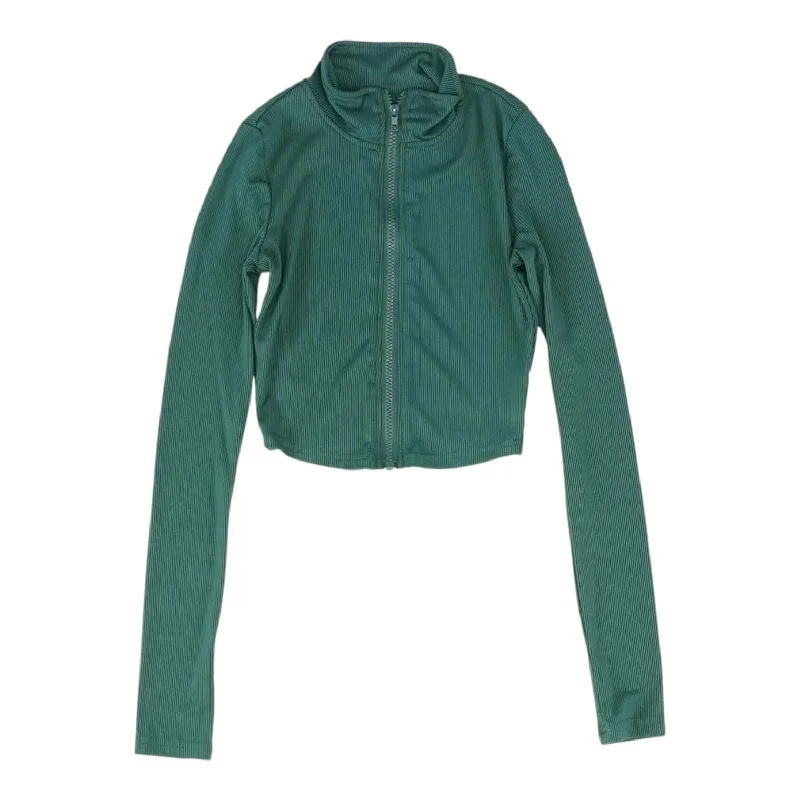 Green Solid Lightweight Jacket