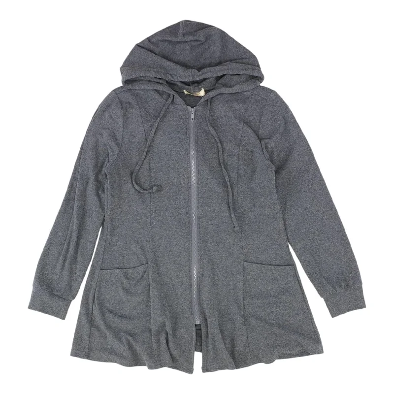 Gray Solid Lightweight Jacket