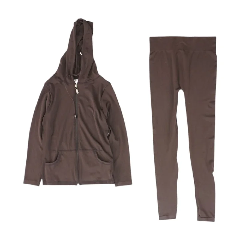 Brown Solid Lightweight Jacket