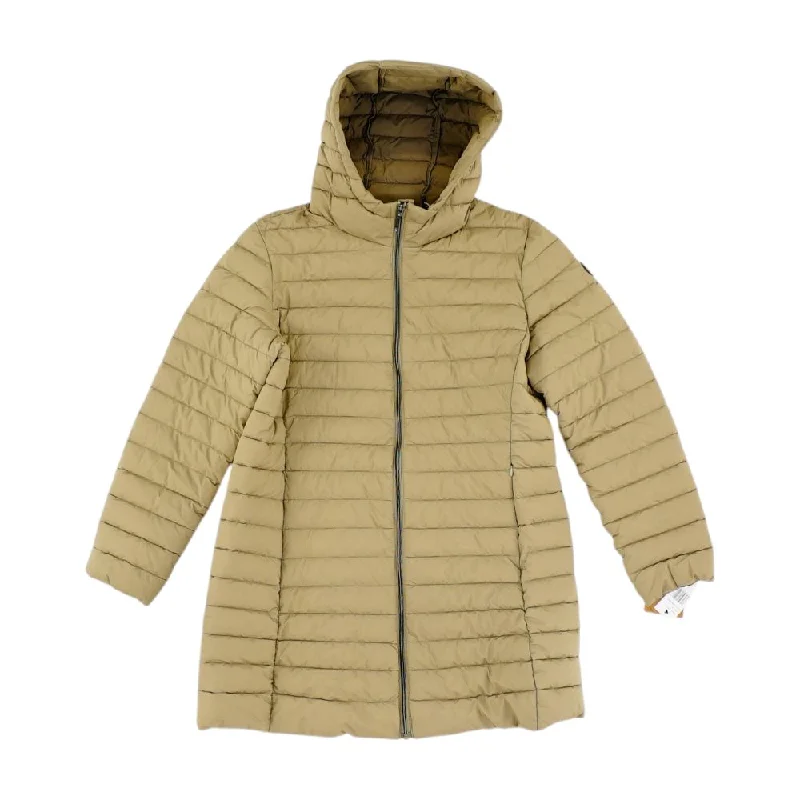 Tan Solid Puffer Coat