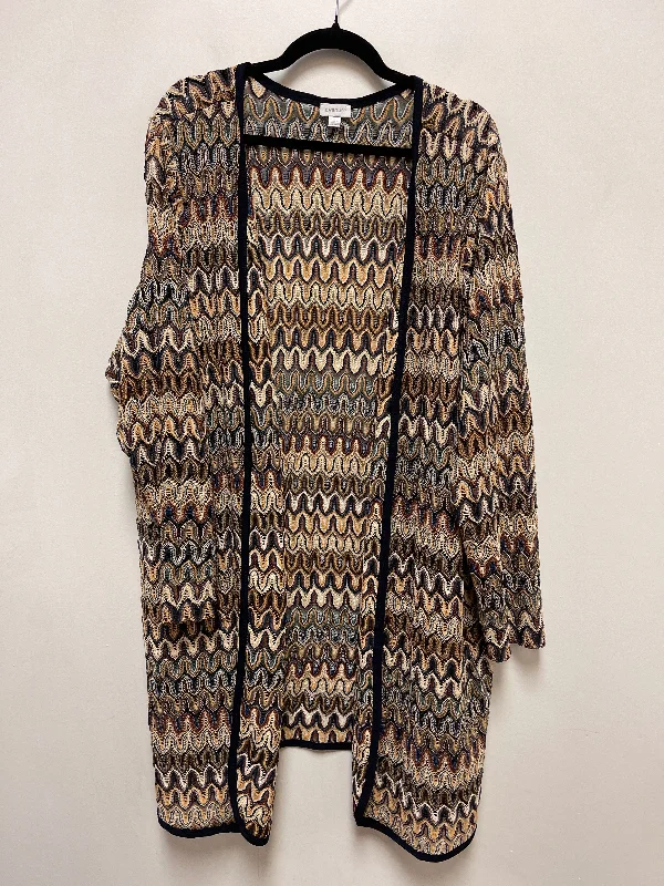 Sweater Cardigan By Avenue In Multi-colored, Size: 4x