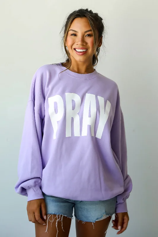 Lavender Pray Sweatshirt