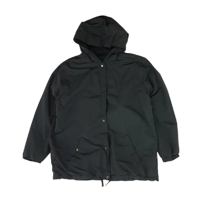 Black Solid Lightweight Coat