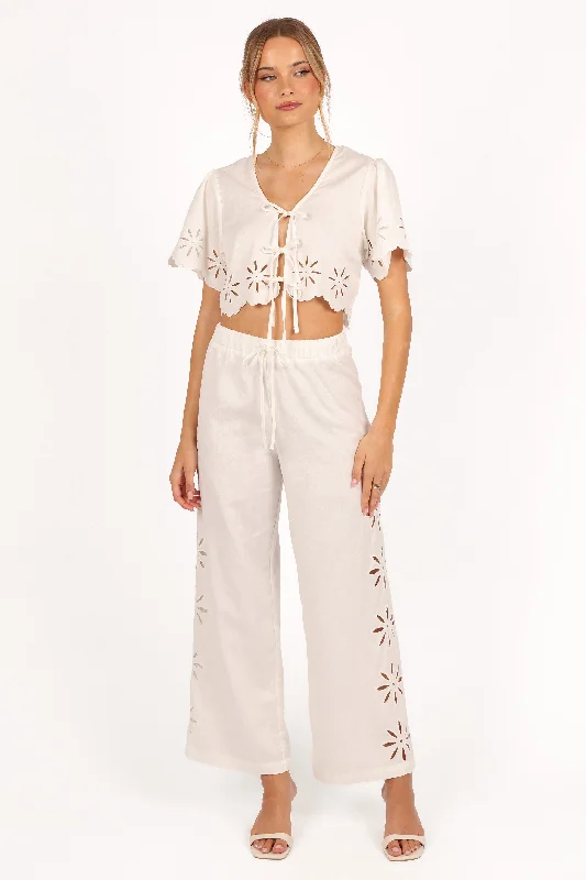 Chloe Two Piece Set - White