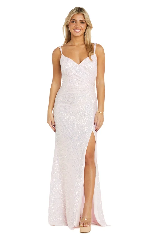 Nightway 22223 Long Sequin Prom Evening Formal Dress