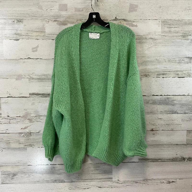 Sweater Cardigan By Asos In Green, Size: Xs