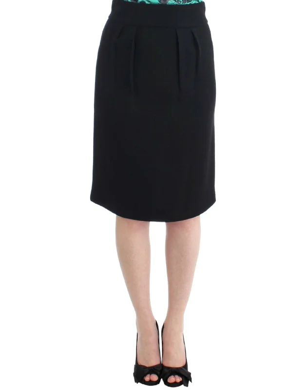 Cavalli Elegant  Wool Pencil Women's Skirt