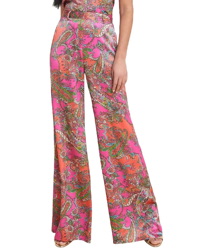 Gavin Wide Leg Pant In Pop Paisley