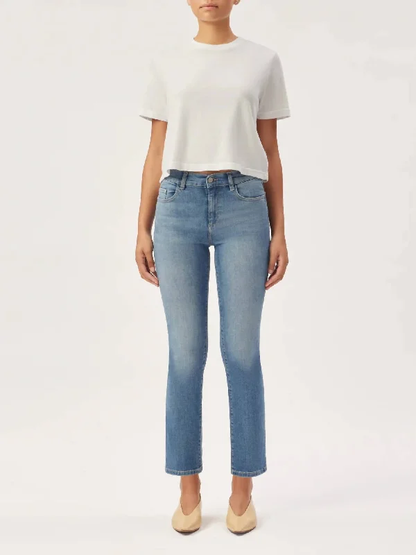 Mara Straight Mid Rise Jean In Airway