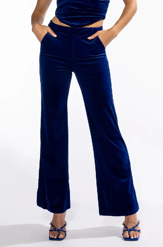 NIGHT MOVES VELVET WIDE LEG TROUSER