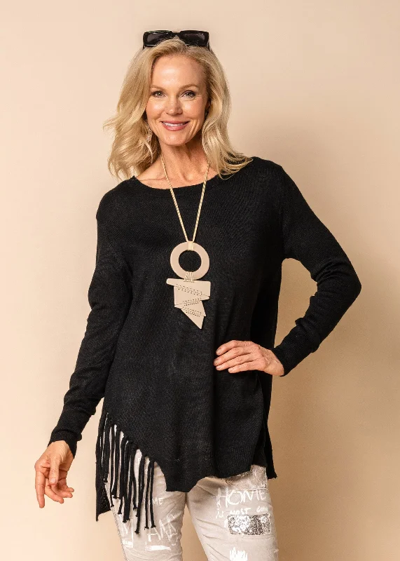 Snow Knit Top in Onyx