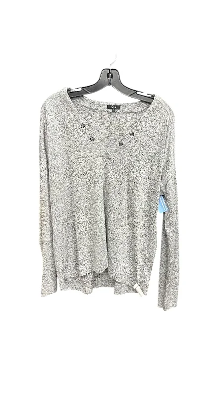 Top Long Sleeve By Rails In Grey, Size: L