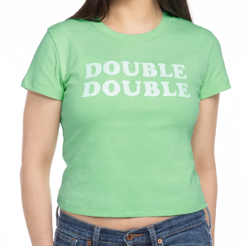 MINT CROPPED DOUBLE DOUBLE TEE