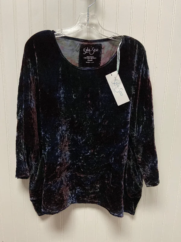 Top 3/4 Sleeve By Cma In Purple, Size: S